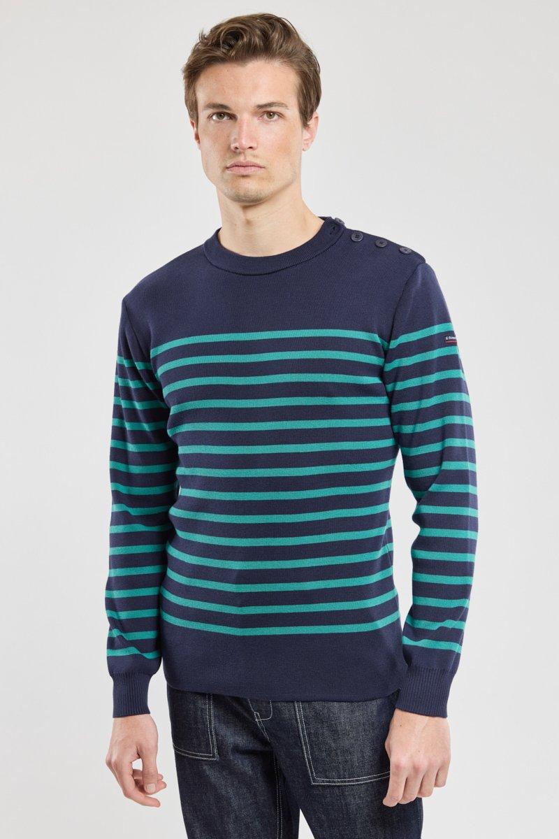 Armor Lux Pull Marin Rayé "Groix" - Coton