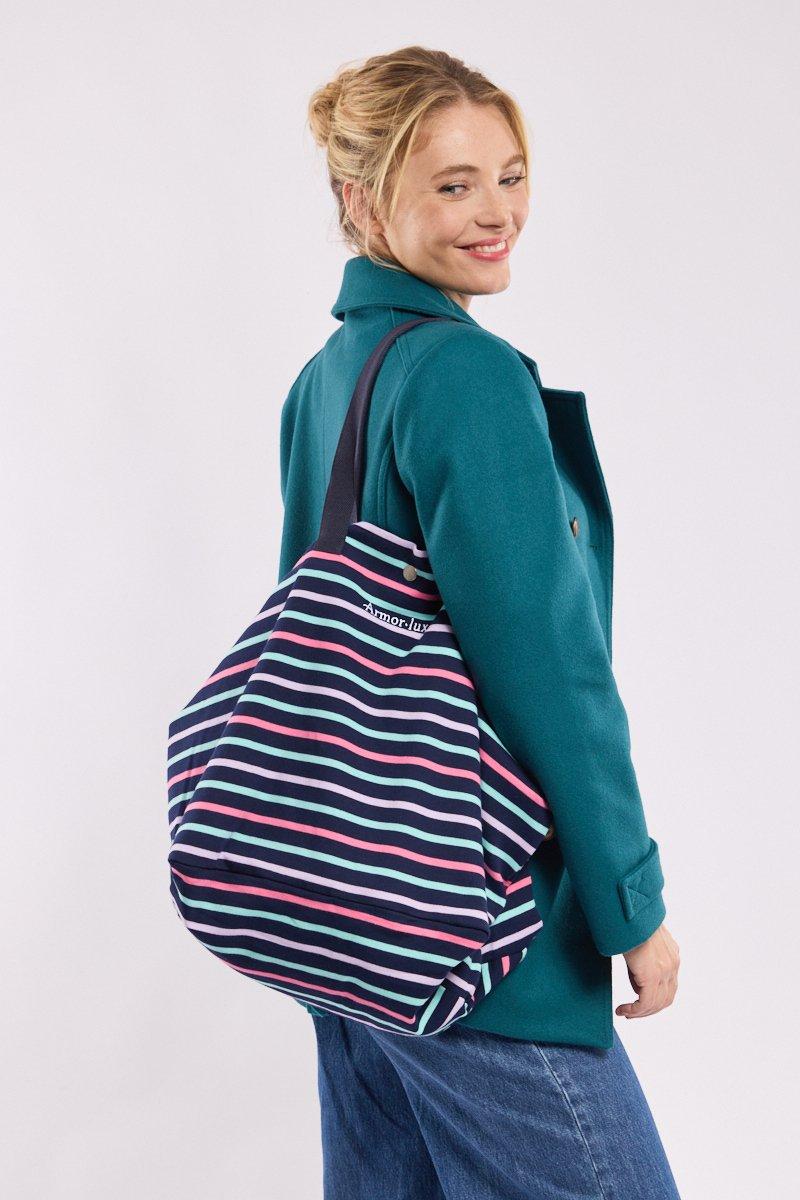 Armor Lux Sac Cabas Rayé - Coton