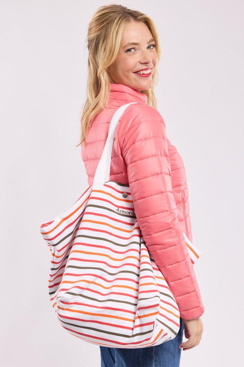 armor lux Sac cabas rayé - coton