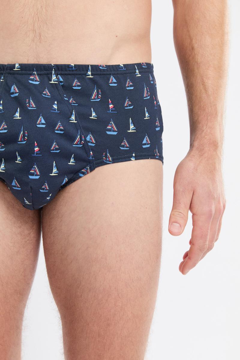Armor Lux Slip Ouvert Motifs "bateaux" - Coton