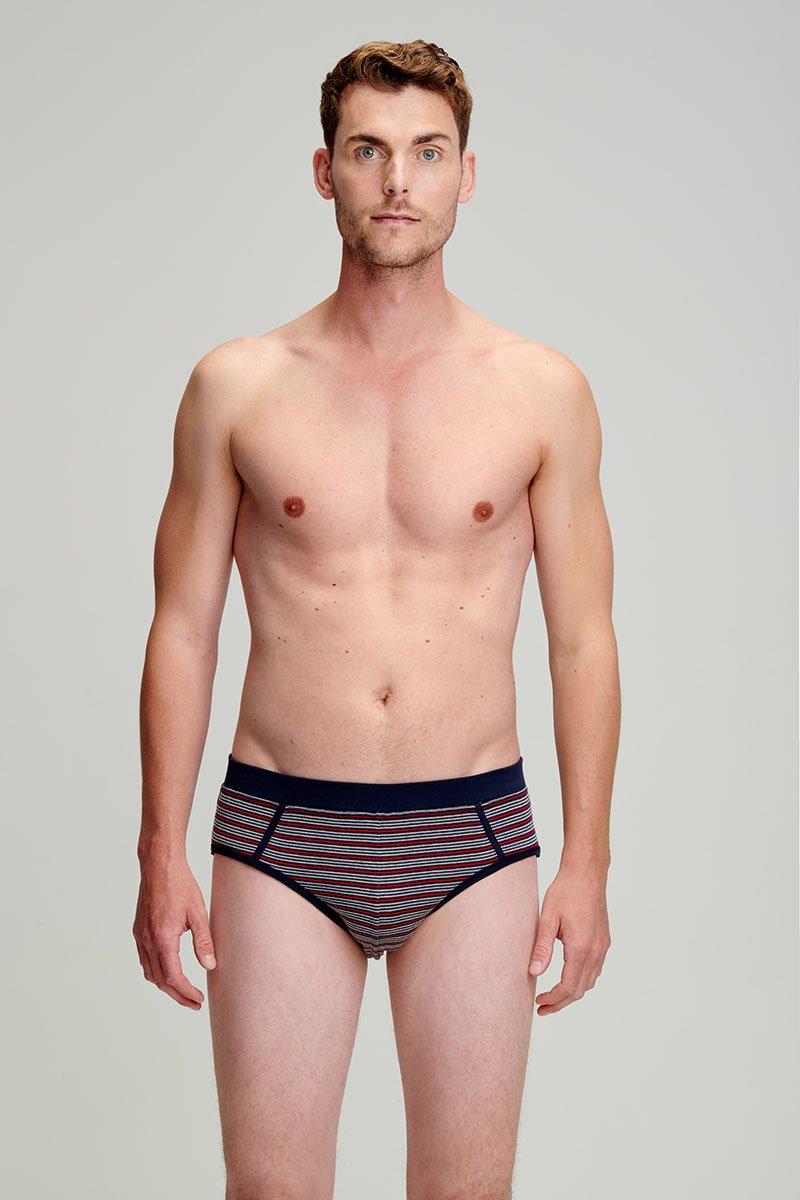 armor lux Slip rayé ouvert - coton léger biologique