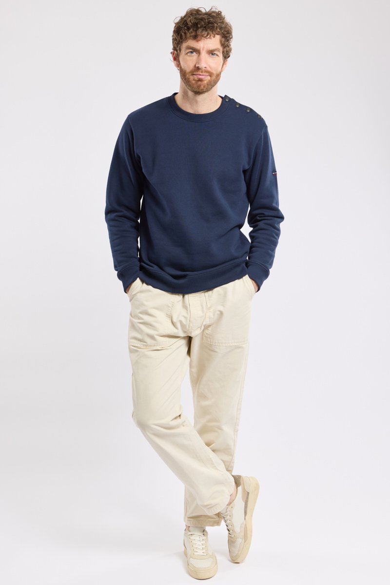 Armor Lux Sweat Avec Coudières - Coton
