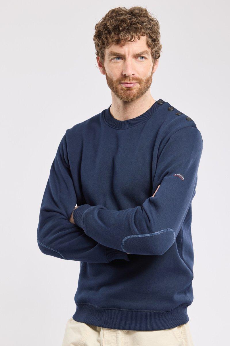 armor lux Sweat avec coudières - coton