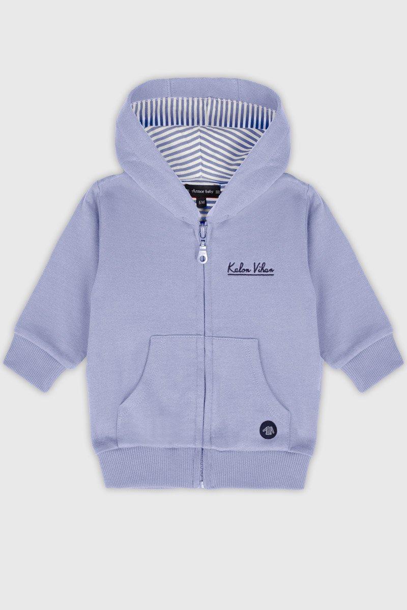armor lux Sweat zippé Baby - coton