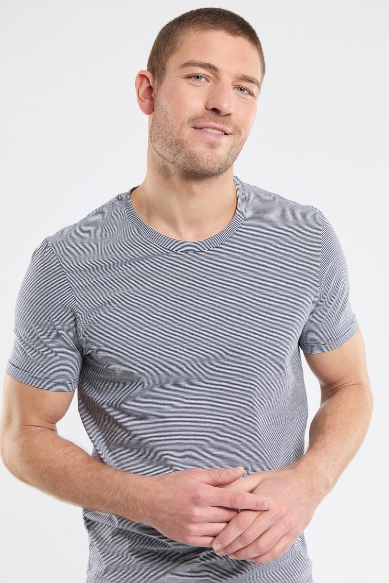 armor lux T-shirt col rond - coton et modal
