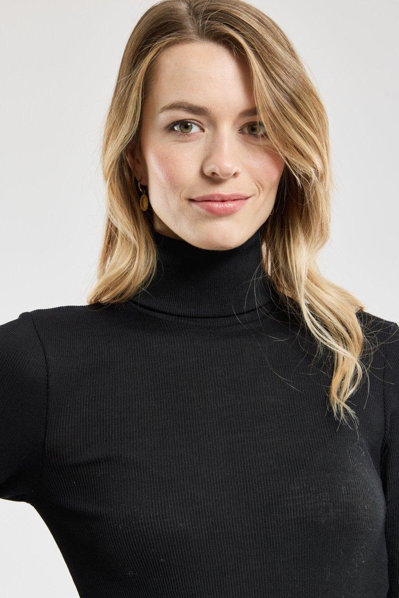 Armor Lux T-shirt Col Roulé - Laine Et Soie