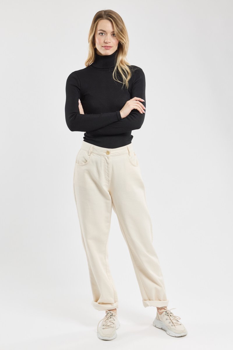 Armor Lux T-shirt Col Roulé - Laine Et Soie