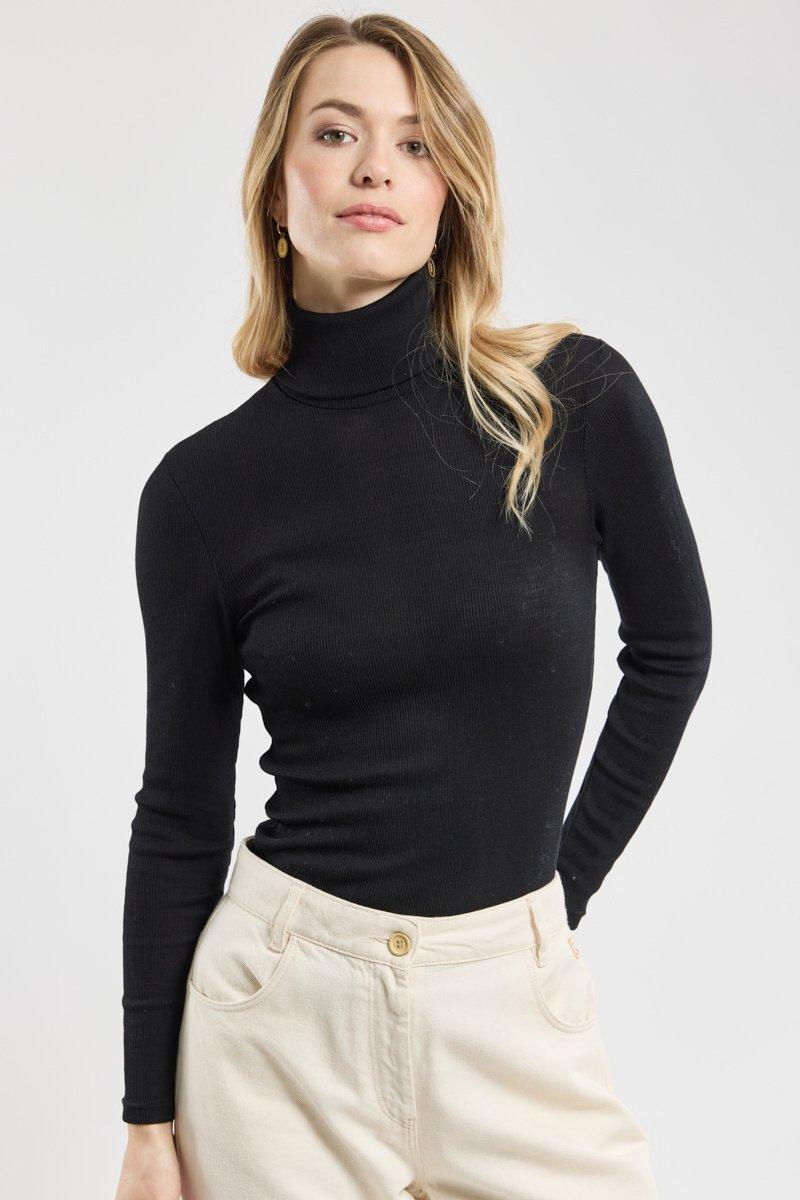 armor lux T-shirt col roulé - laine et soie armor lux T-shirt col roulé - laine et soie