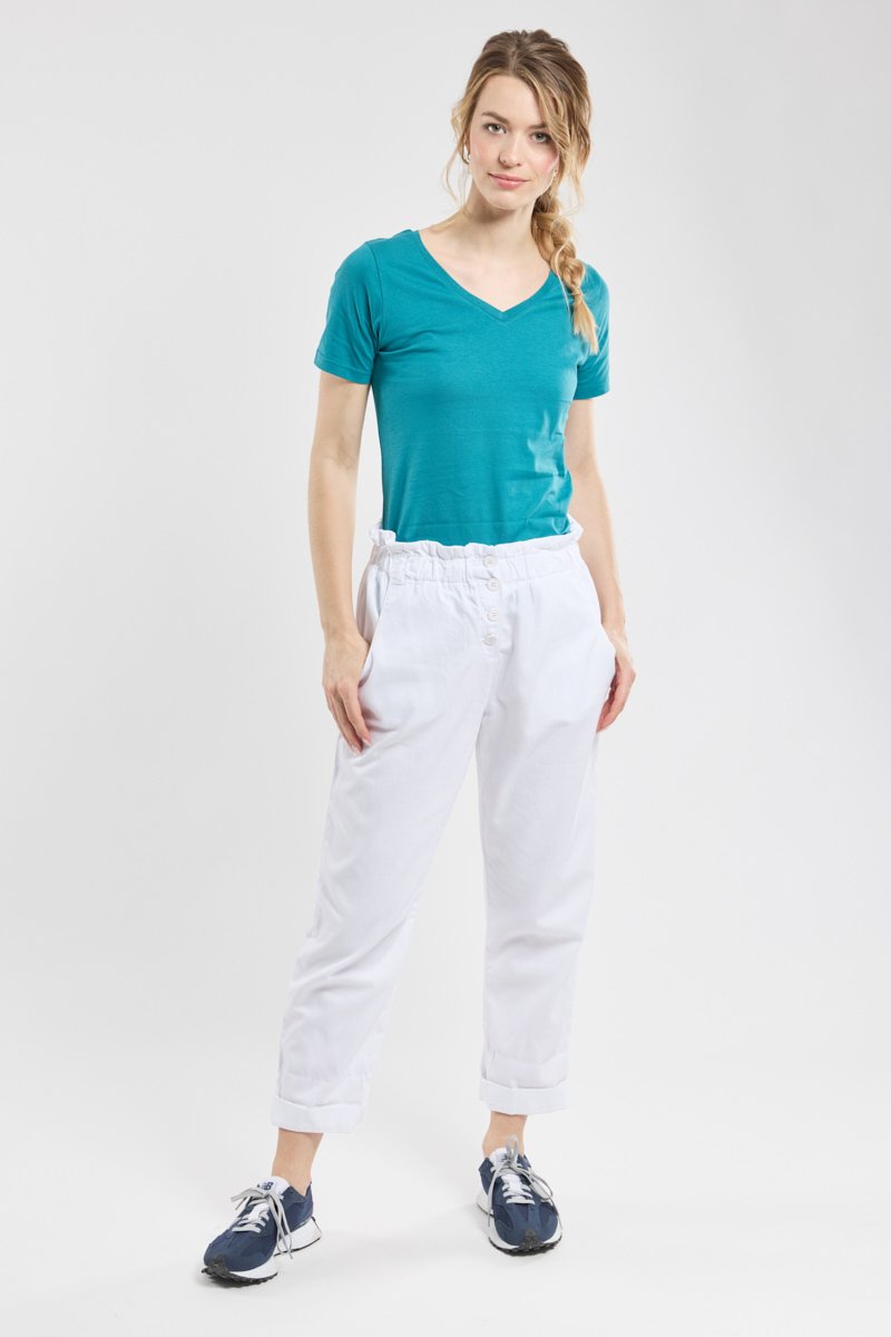 Armor Lux T-shirt Col V - Coton Léger