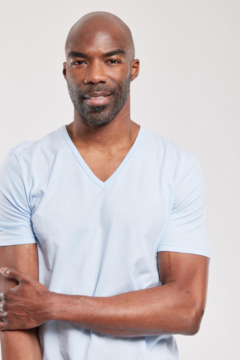 Armor Lux T-shirt Col V - Coton Léger Biologique