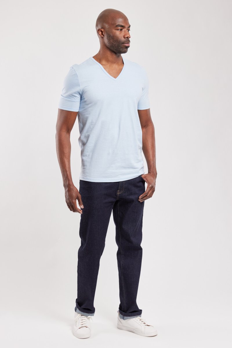 Armor Lux T-shirt Col V - Coton Léger Biologique