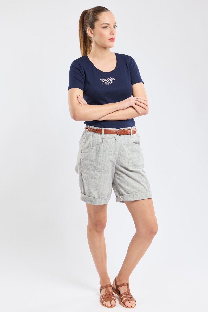 Armor Lux T-shirt "fleur" - Coton Léger