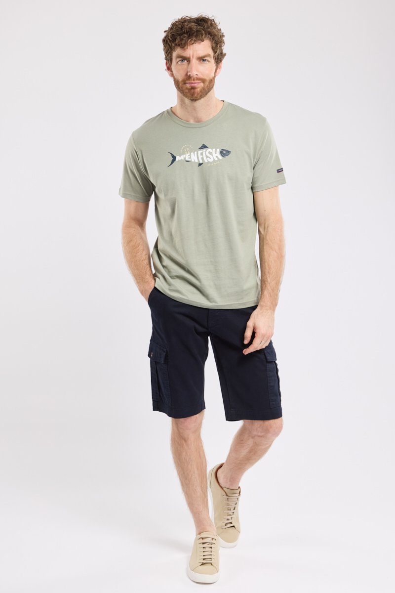 Armor Lux T-shirt "m'en Fish" - Coton Léger