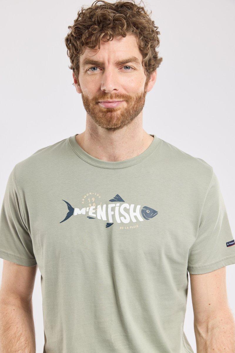 armor lux T-shirt "m'en fish" - coton léger