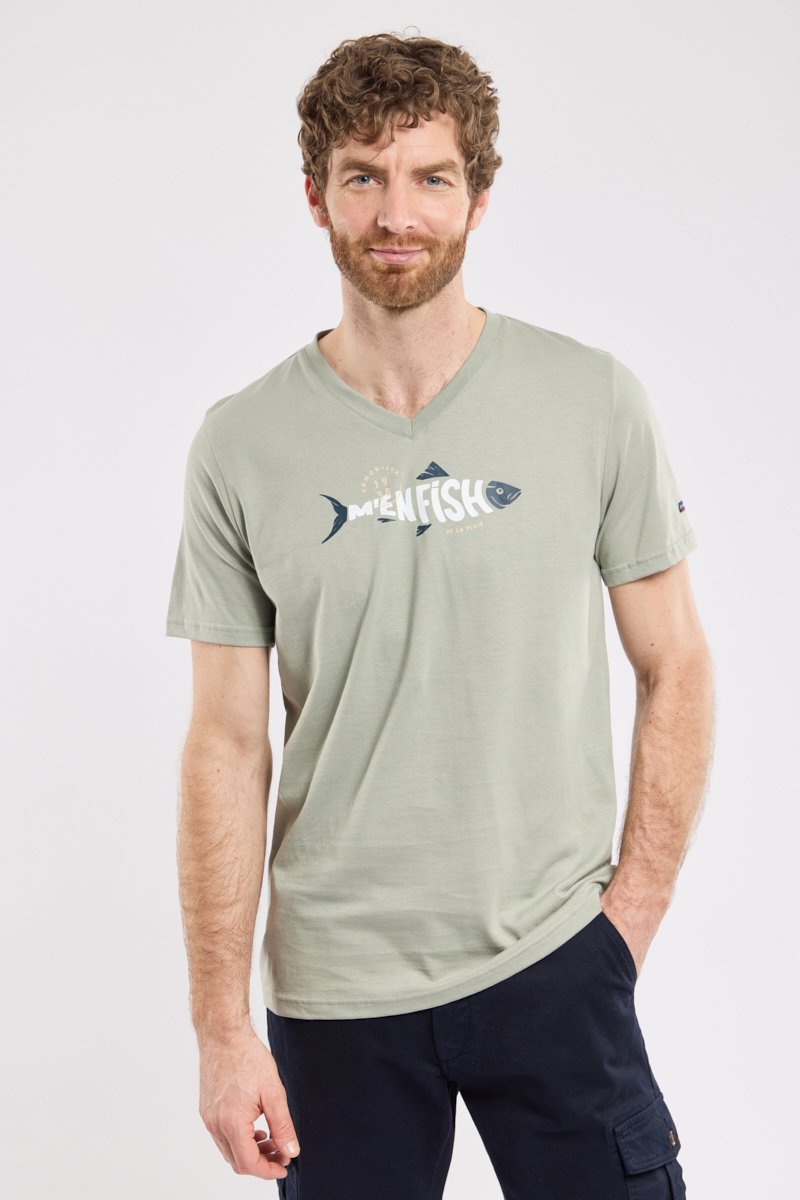 armor lux T-shirt "m'enfish" - coton léger