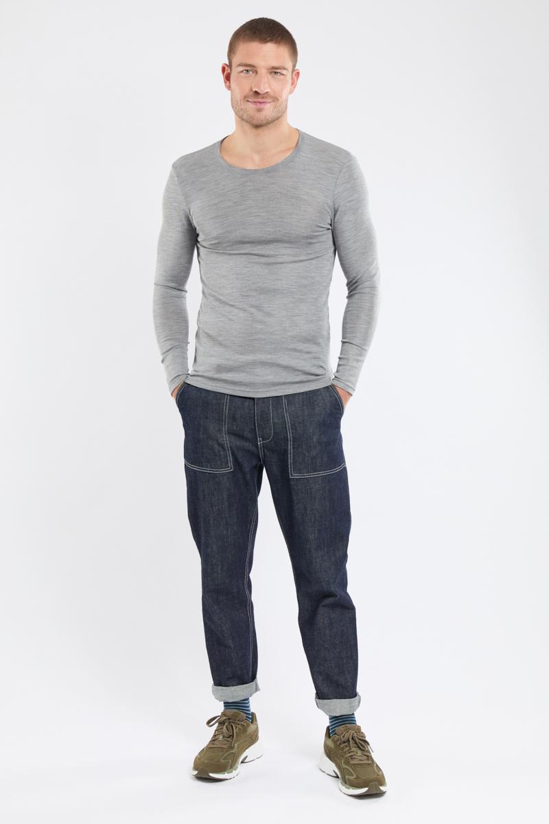 Armor Lux T-shirt Manches Longues - Laine Et Soie