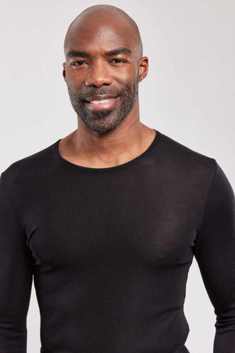 Armor Lux T-shirt Manches Longues - Laine Et Soie