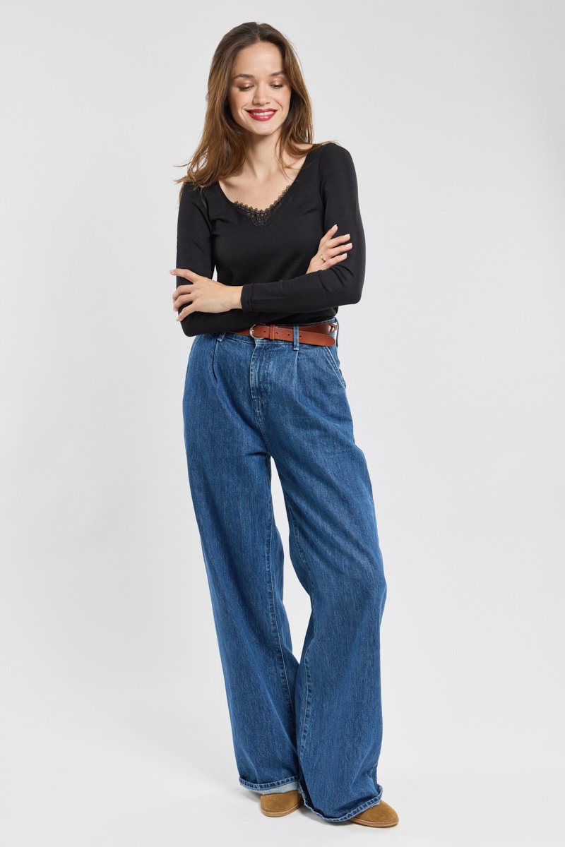 Armor Lux T-shirt Manches Longues - Laine Et Soie