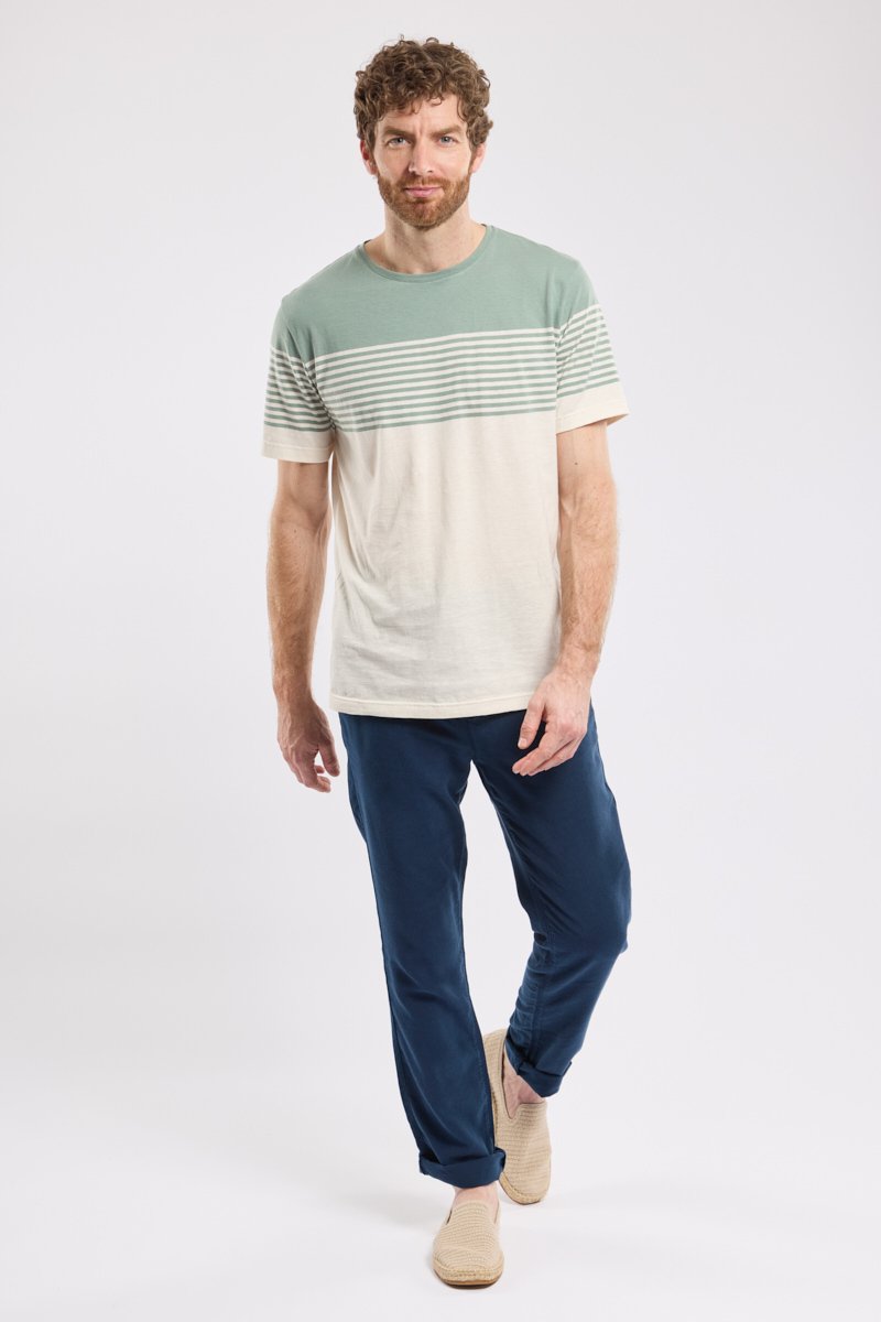 Armor Lux T-shirt Rayé - Coton Et Lin