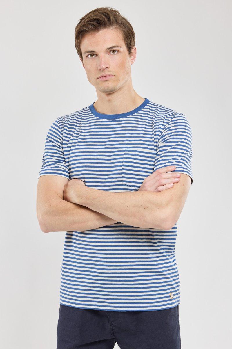 Armor Lux T-shirt Rayé - Coton Et Lin