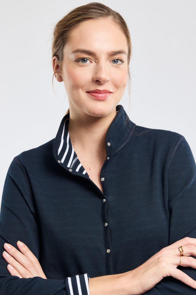 Armor Lux Veste Réversible Rayée - Coton