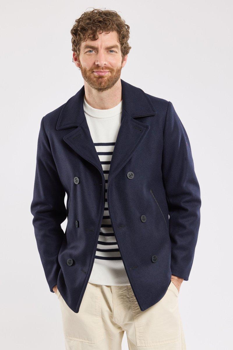 armor lux Caban bicolore "Fort Cigogne" - drap de laine