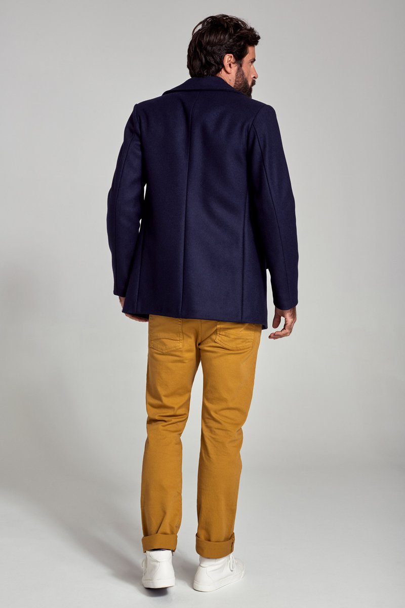 Armor Lux Caban Marin "Cap Sizun" - Drap De Laine - Taille 5XL à 9XL