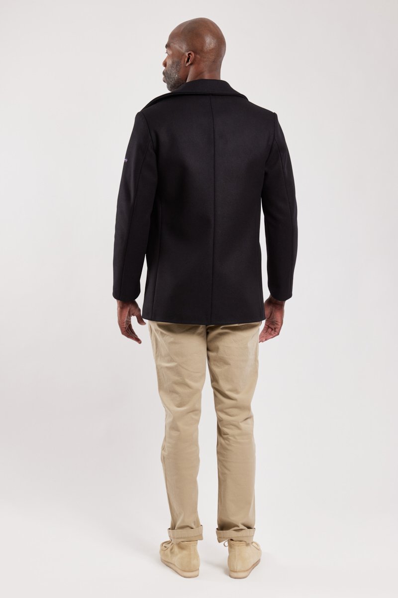 Armor Lux Caban Marin "Cap Sizun" - Drap De Laine - Taille 5XL à 9XL