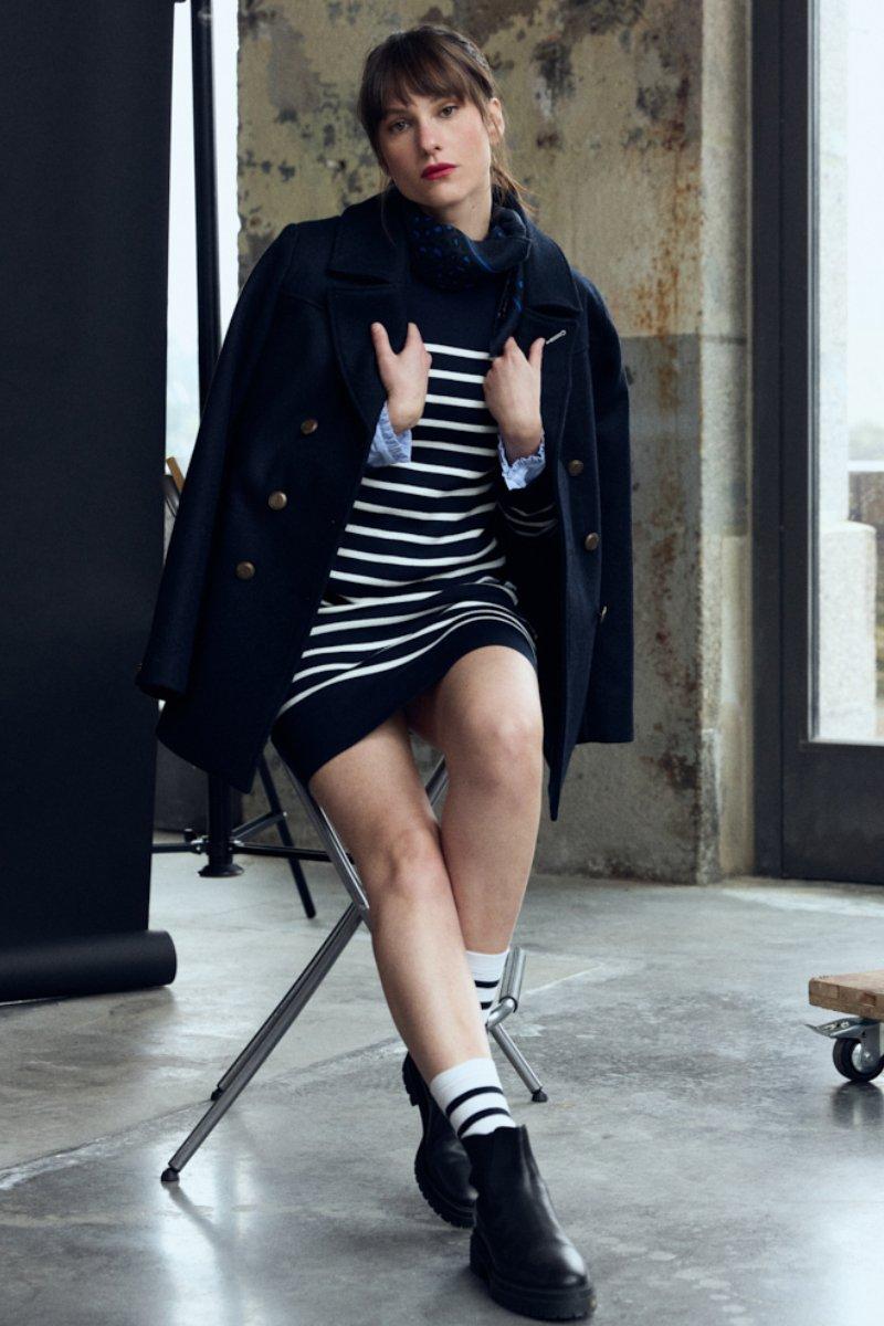 armor lux Caban "Pointe du Raz" - drap de laine recyclée