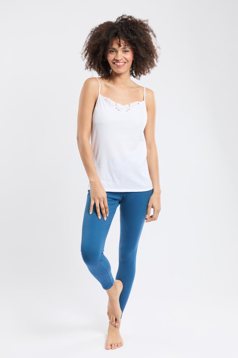 Armor Lux Caraco Avec Dentelle - Coton Léger Issu De L'agriculture Biologique