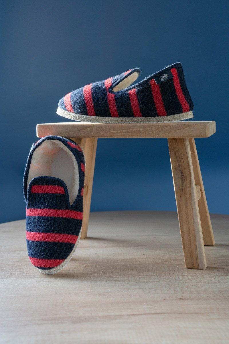 armor lux Chaussons rayés "Maoutig" du 35 au 43 - laine