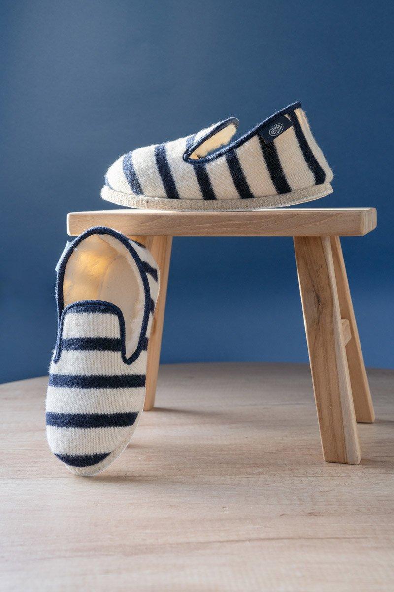 armor lux Chaussons rayés "Maoutig" du 35 au 43 - laine
