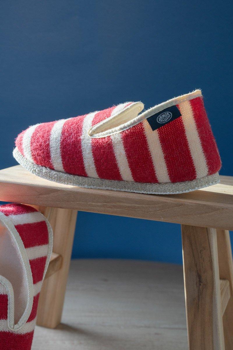 armor lux Chaussons rayés "Maoutig" du 44 au 48 - laine