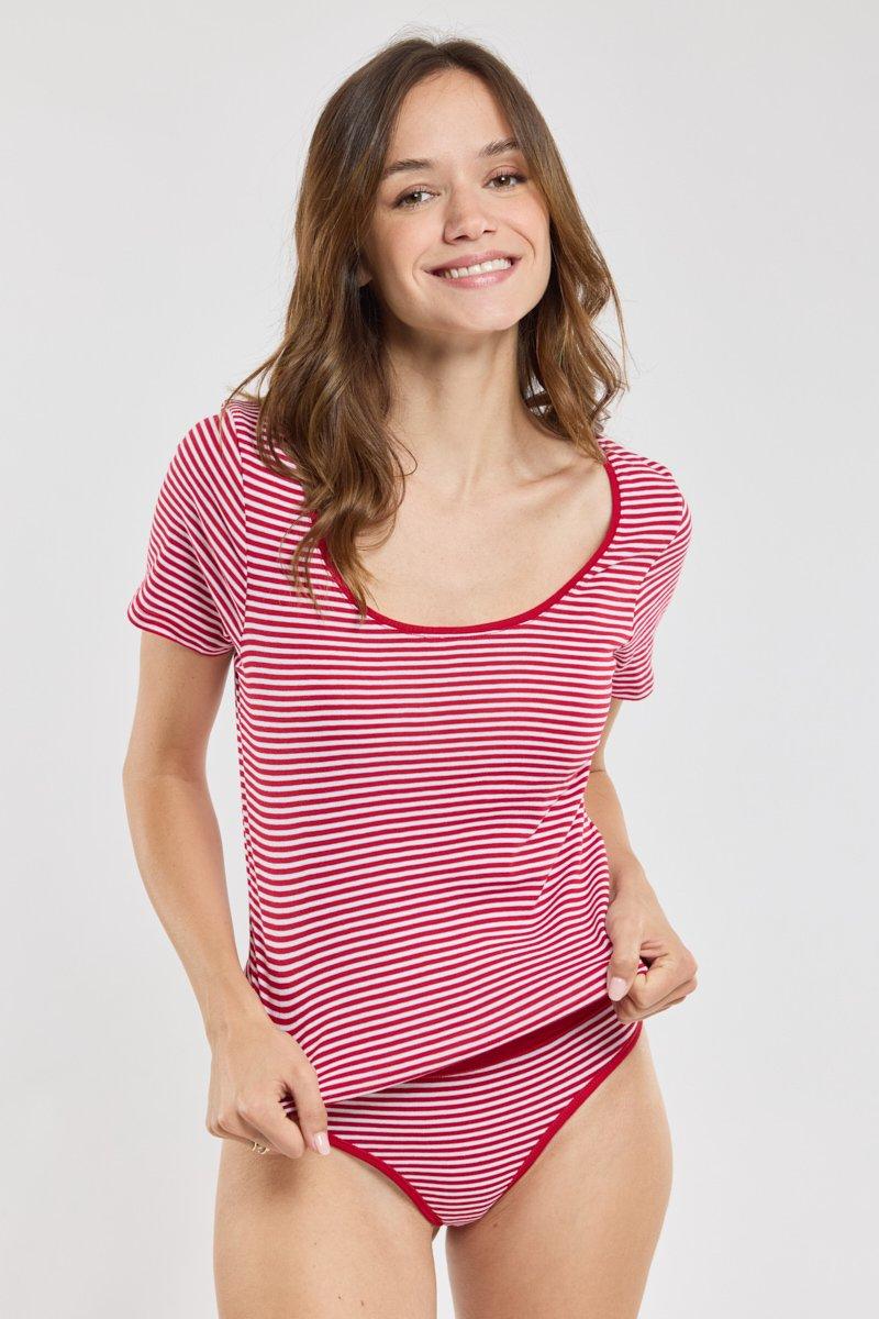 armor lux Culotte rayée - coton léger issu de l'agriculture biologique