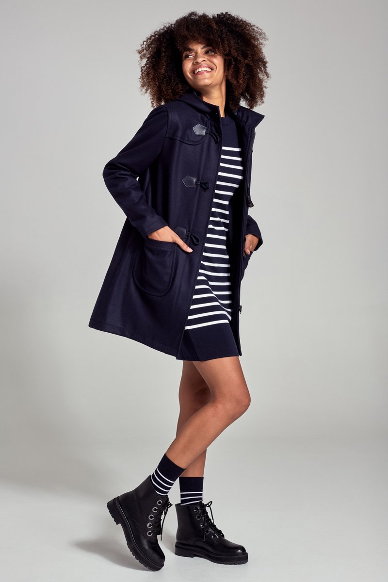 armor lux Duffle Coat "Concarneau" - drap de laine mélangée