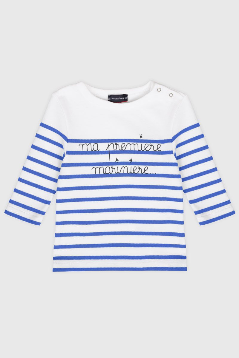 armor lux Marinière Baby " Ma 1ère marinière" - coton épais
