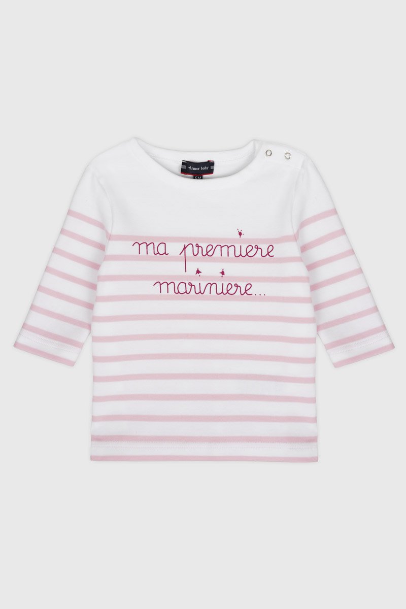 armor lux Marinière Baby " Ma 1ère marinière" - coton épais
