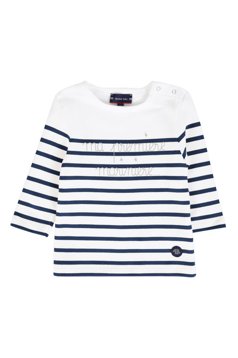 armor lux Marinière "Ma 1ère marinière" Baby - coton épais