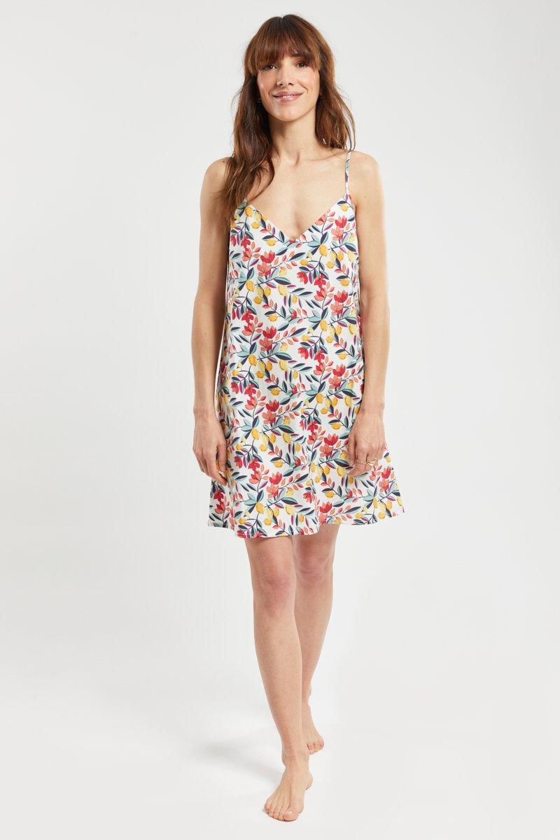 Armor Lux Nuisette Motifs "citrons" - Popeline De Coton