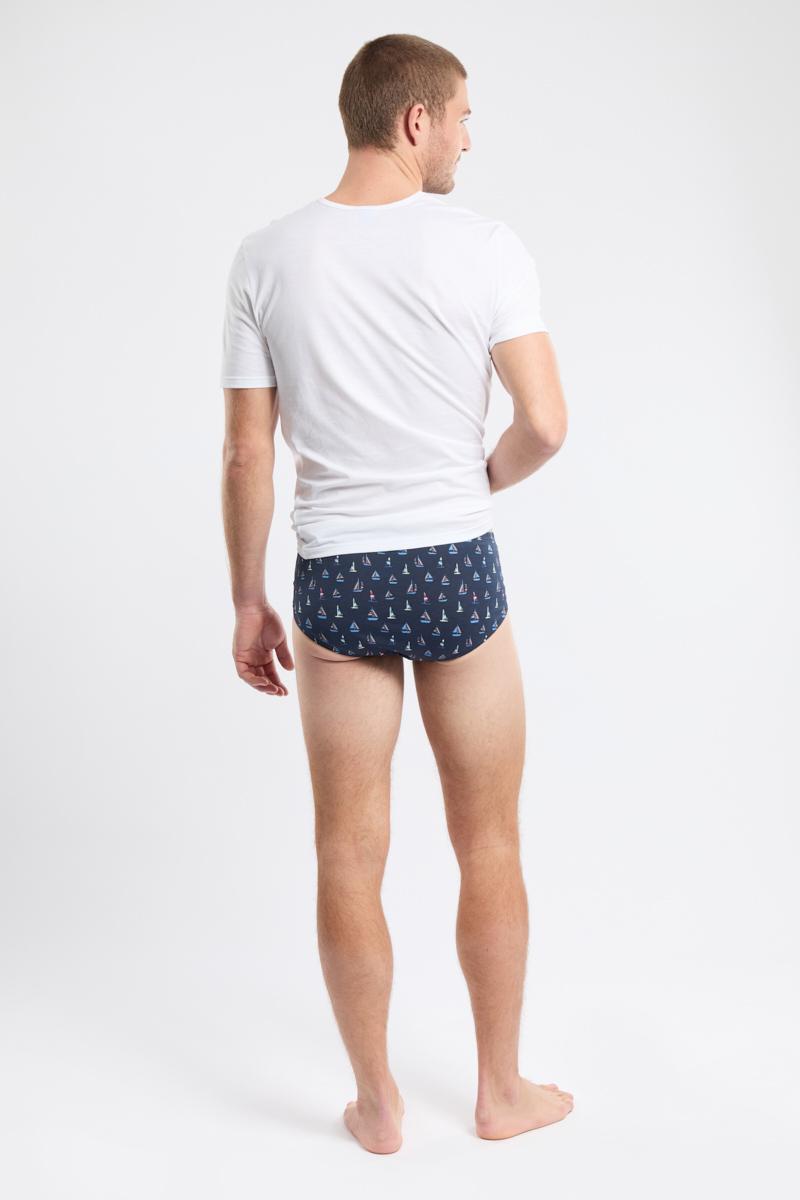 Armor Lux Slip Motifs "bateaux" - Coton Léger Issu De L’agriculture Biologique