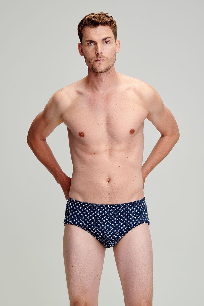 armor lux Slip motifs "voiliers" - coton léger issu de l’agriculture biologique