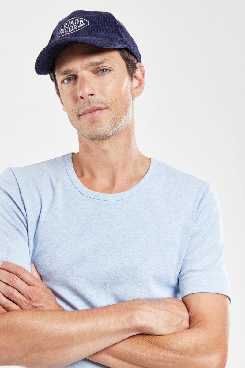 Armor Lux T-shirt Col Rond - Coton épais Issu De L’agriculture Biologique