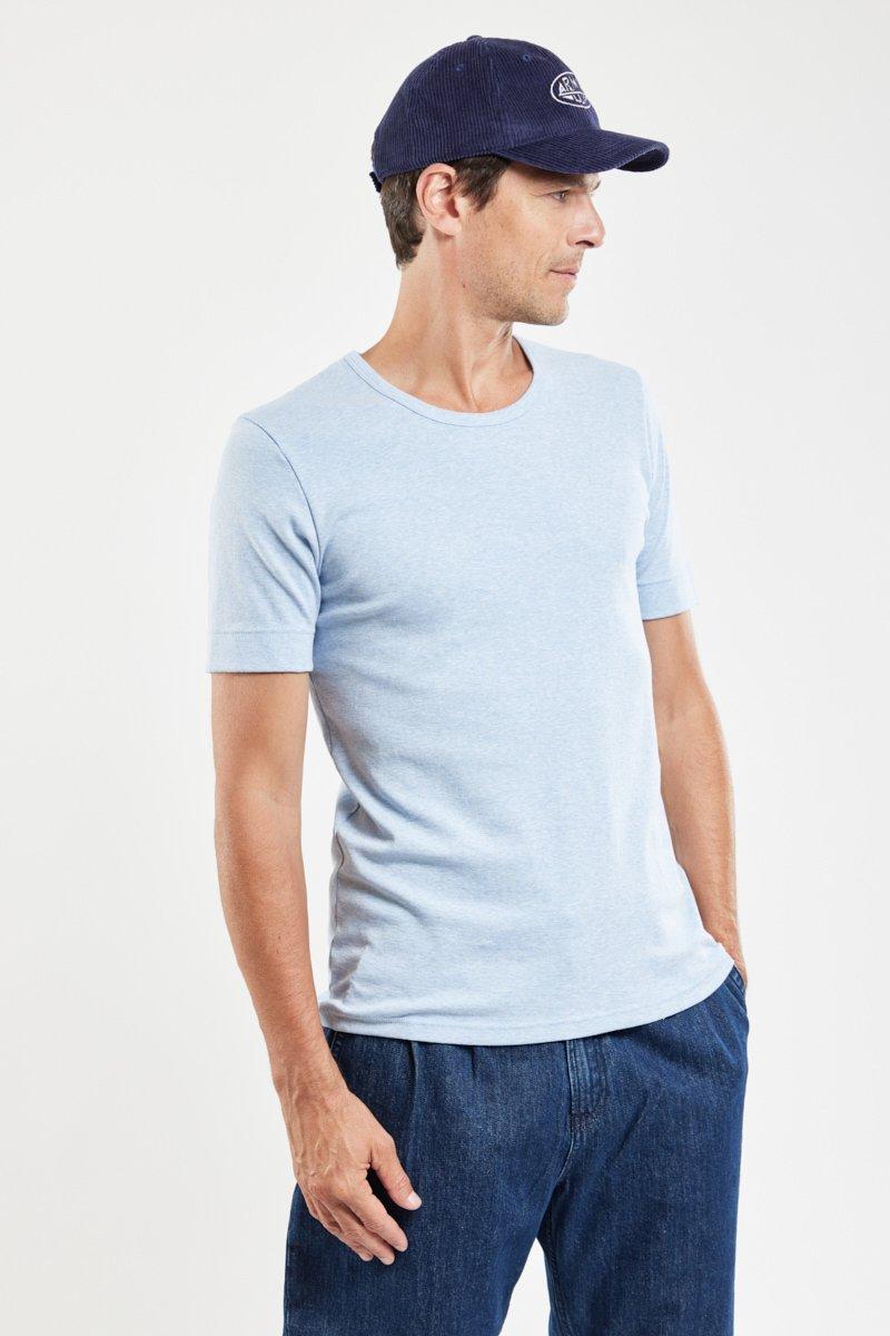 armor lux T-shirt col rond - coton épais issu de l’agriculture biologique