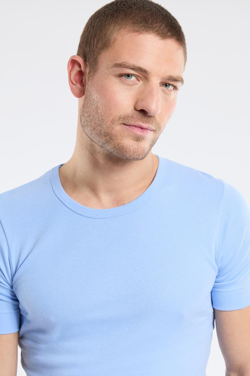 Armor Lux T-shirt Col Rond - Coton épais Issu De L’agriculture Biologique