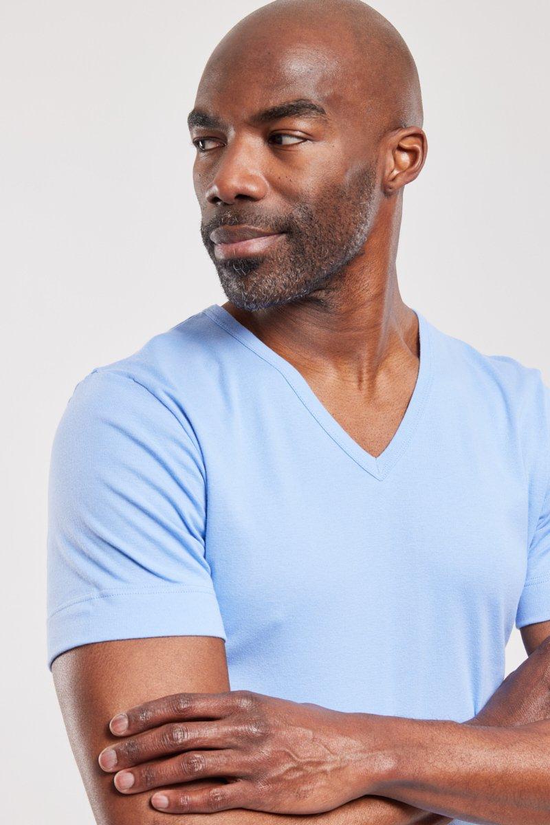 Armor Lux T-shirt Col V - Coton épais Issu De L’agriculture Biologique