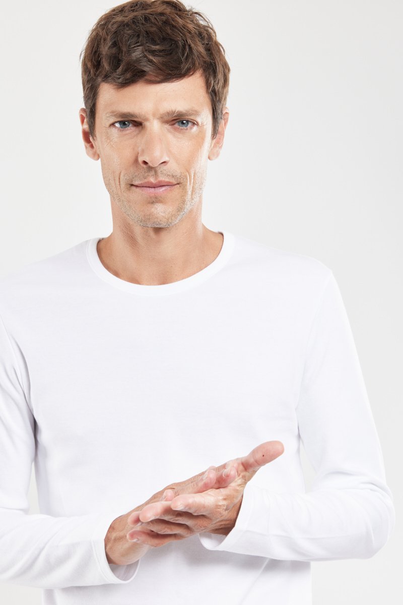 Armor Lux T-shirt Manches Longues - Coton épais Issu De L’agriculture Biologique