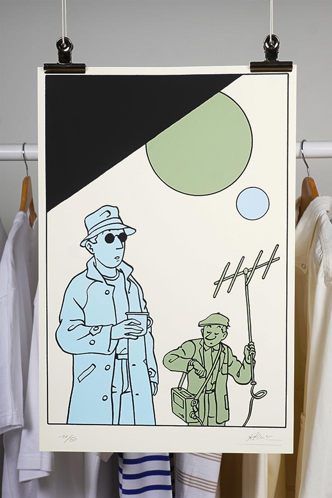 arpenteur Sérigraphie "radio" - Arpenteur Art