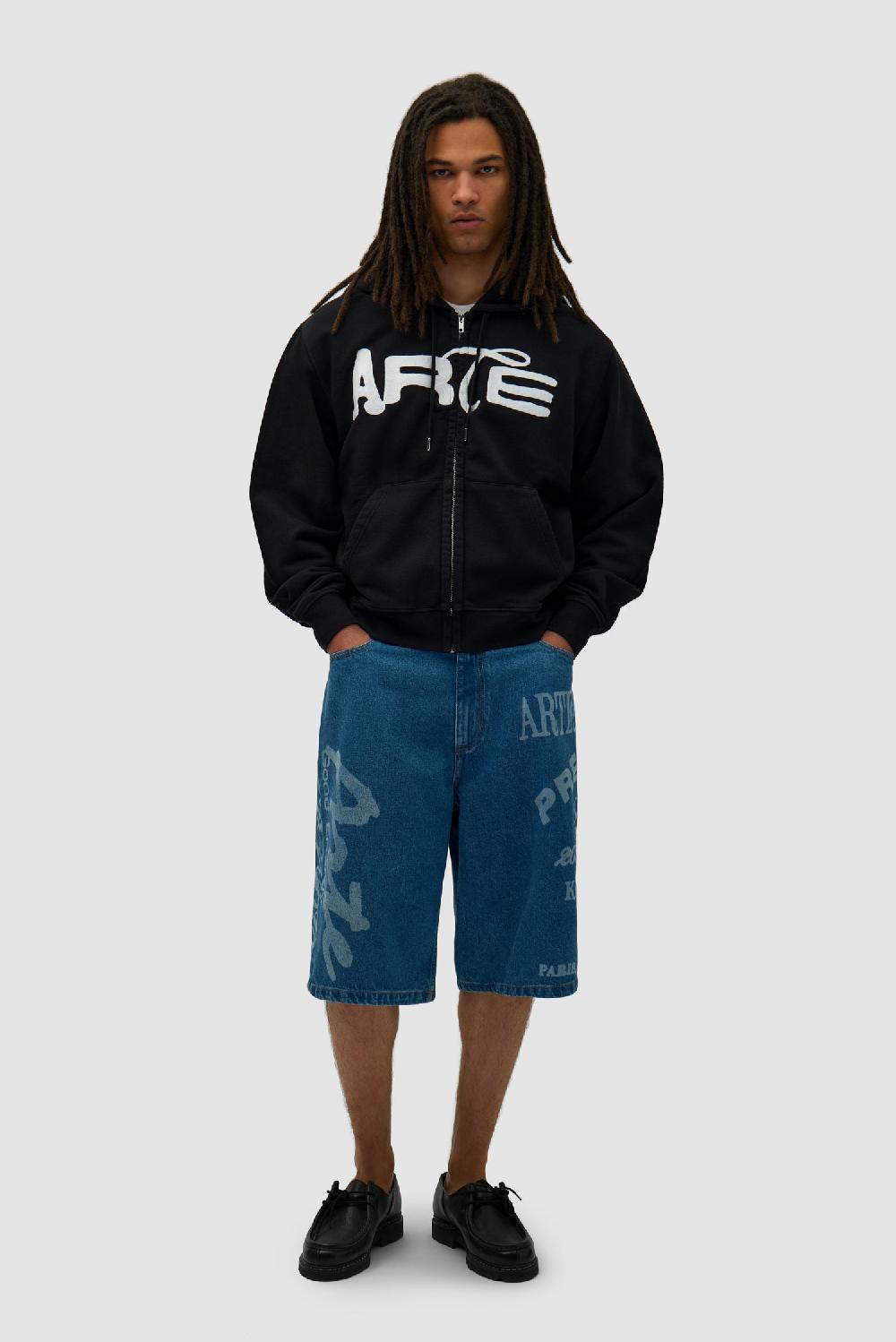 Arte Antwerp Arte - Short Imprimé - Denim Bleach