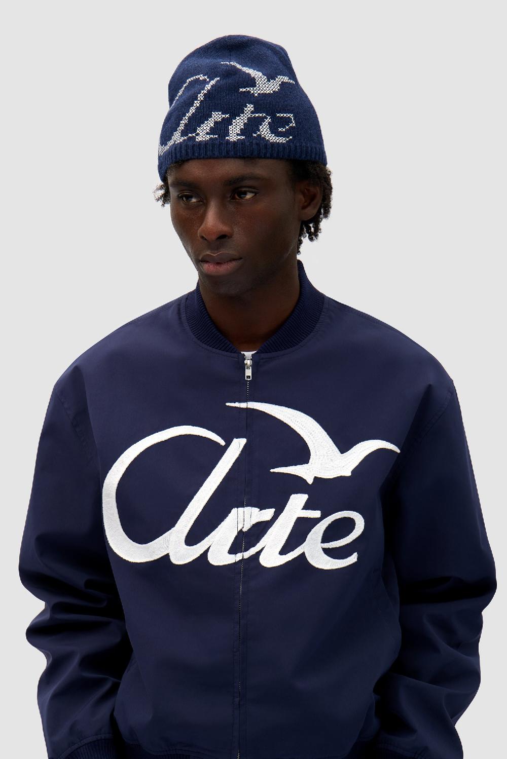 Arte Antwerp Bonnet Latéral Avec Bird Logo - Marine