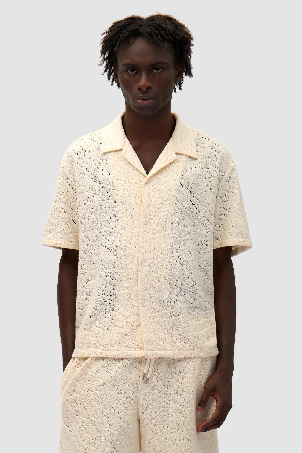 arte antwerp Chemise en crochet - Crème